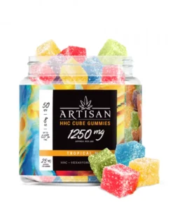 Artisan HHC THC Cube Gummies - Tropical Mix - 1250MG